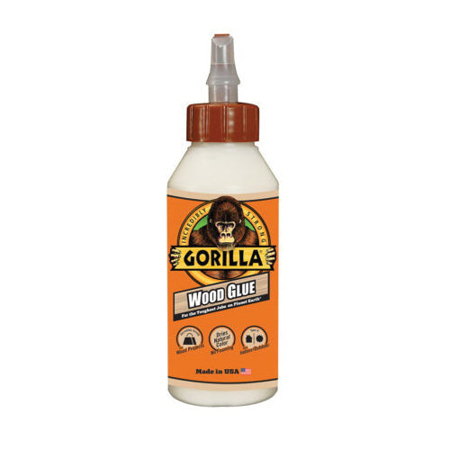 GORILLA® 6205001 Glue, Liquid, Light Tan/Milky, Sweet, 24 hr Curing, 18 oz, Bottle