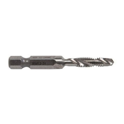 GREENLEE® DTAP12-24 Drill/Tap Bit, 12 in Drill Bit, Hex Shank, HSS