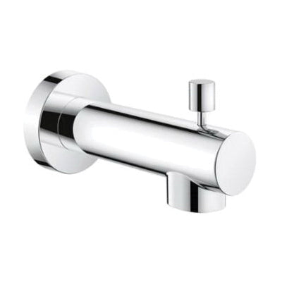 GROHE 13366000 Wall-Mount Tub Spout, 5/8 in Connection, Slip-Fit Connection, Brass, Chrome