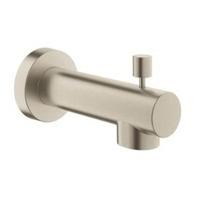 GROHE 13366EN0 Wall-Mount Tub Spout, 5/8 in Connection, Slip-Fit Connection, Brass, Brushed Nickel