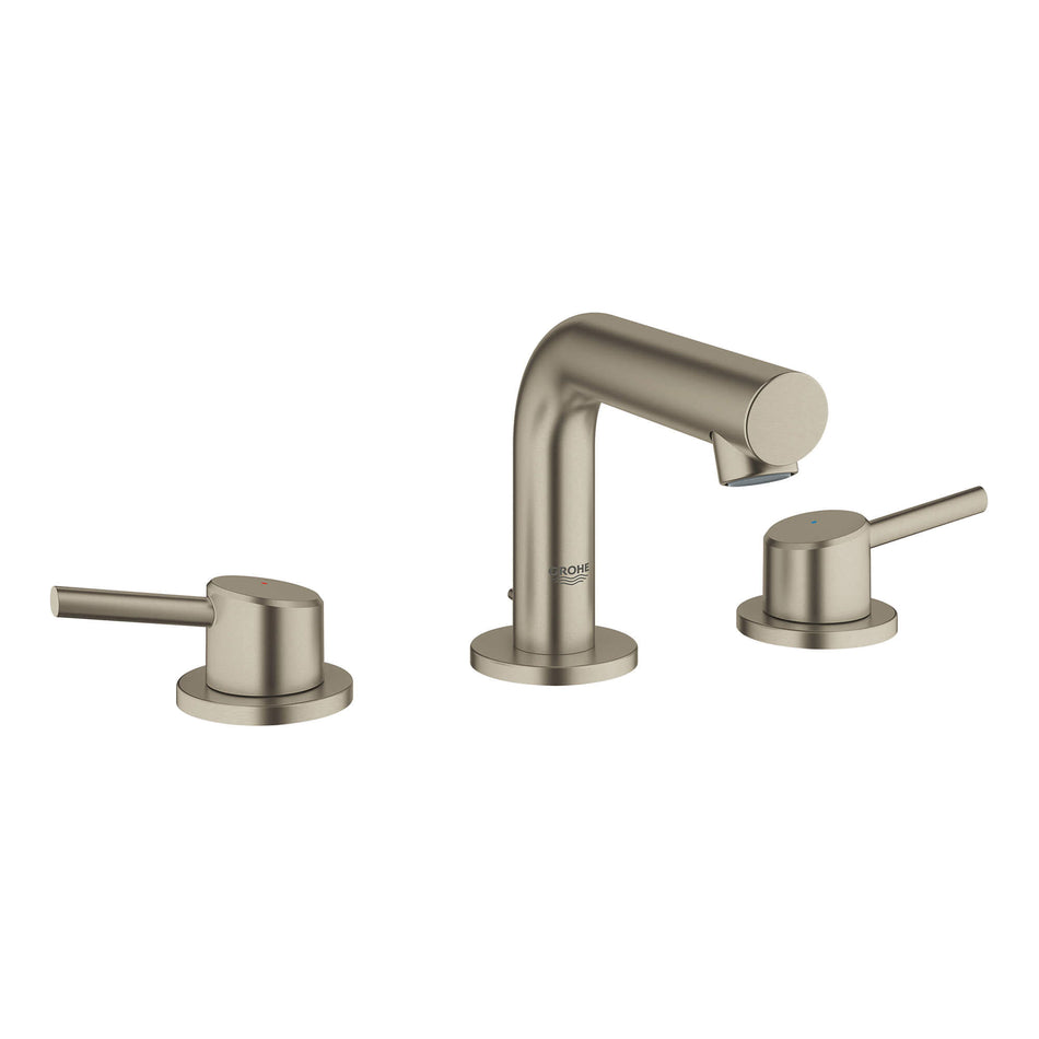 GROHE 20572EN1, Concetto™ Collection, 2-Handle, Deck, Widespread, Bathroom Faucet, Pop-Up, Brushed Nickel