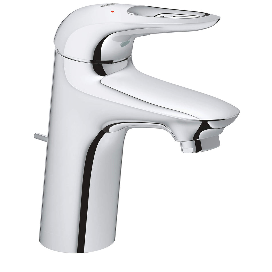 GROHE 23577003, Eurostyle Collection, 1-Handle, Deck, Single-Handle, Bathroom Faucet, Pop-Up, StarLight® Chrome