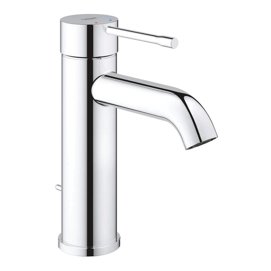 GROHE 2359200A, Essence New Collection, 1-Handle, Deck, Centerset, Bathroom Faucet, Pop-Up, StarLight® Chrome