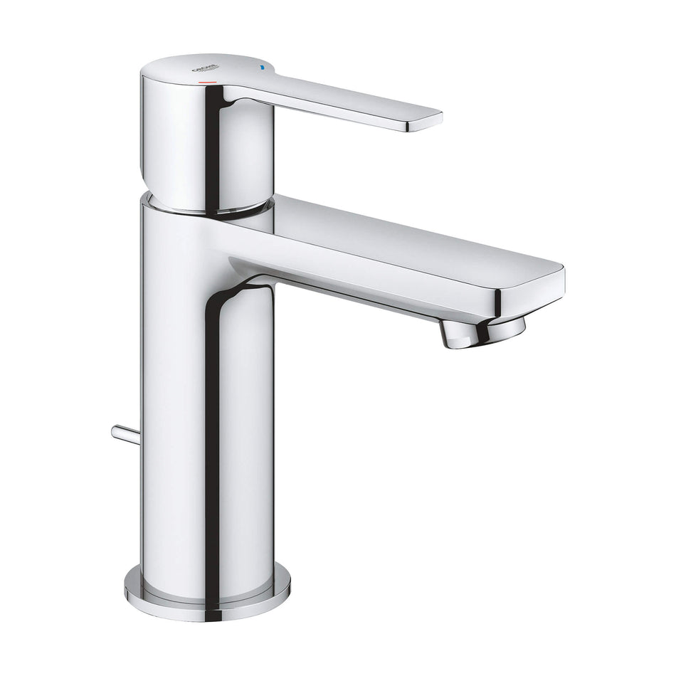 GROHE 2382400A, Lineare™ Collection, 1-Handle, Deck, Single-Hole, Bathroom Faucet, Pop-Up, StarLight® Chrome