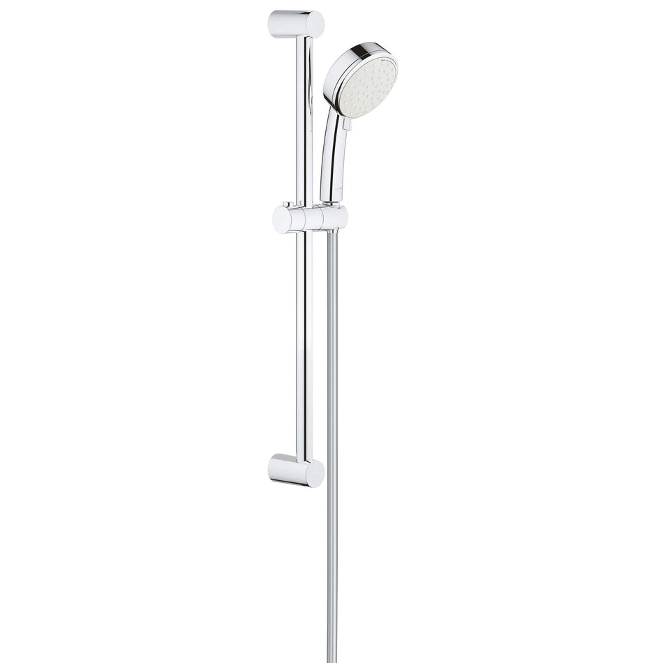 GROHE 26076002 Shower Slide Bar Kit, Tempesta Collection, 4 in Spray Face, Rain, Jet Spray, 1.75 gpm, 69 in L Hose