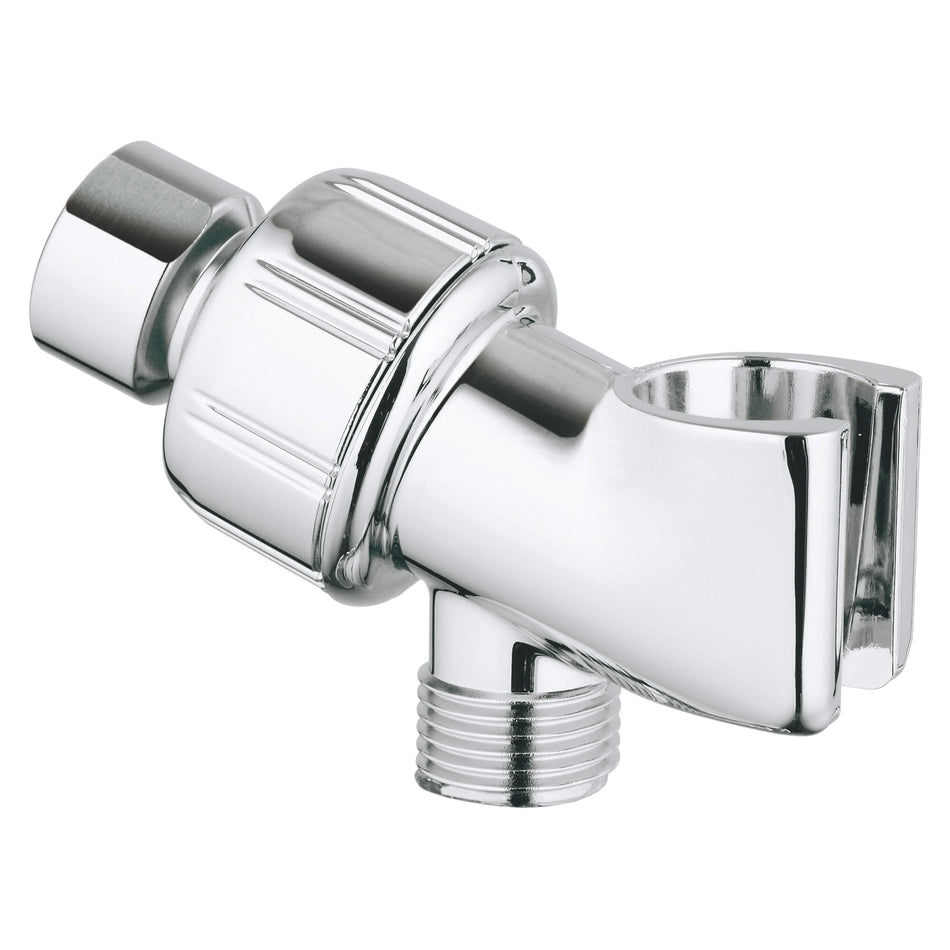 GROHE 28418000 Adjustable Shower Arm-Mount, Chrome, Metal, 1/2 in Connection, G Threaded Connection