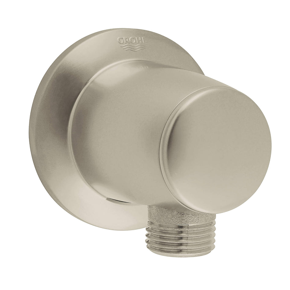 GROHE 28459EN0 Wall Union, 1/2 in Connection, FNPT Connection, Brass, Brushed Nickel Infinity