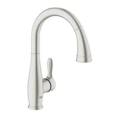 GROHE 30213DC1, Parkfield® Collection, Deck, Pull-Down, Kitchen Faucet, SuperSteel