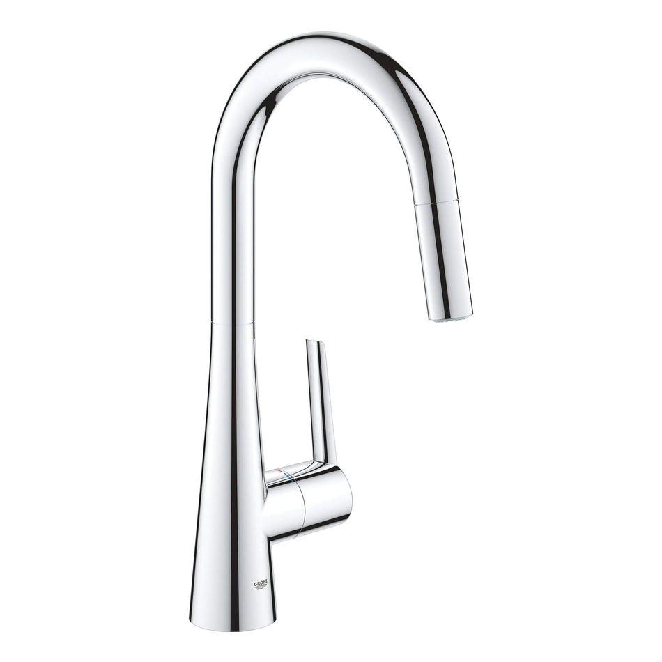 GROHE 32226003, Zedra Collection, Deck, Pull-Down, Kitchen Faucet, StarLight® Chrome