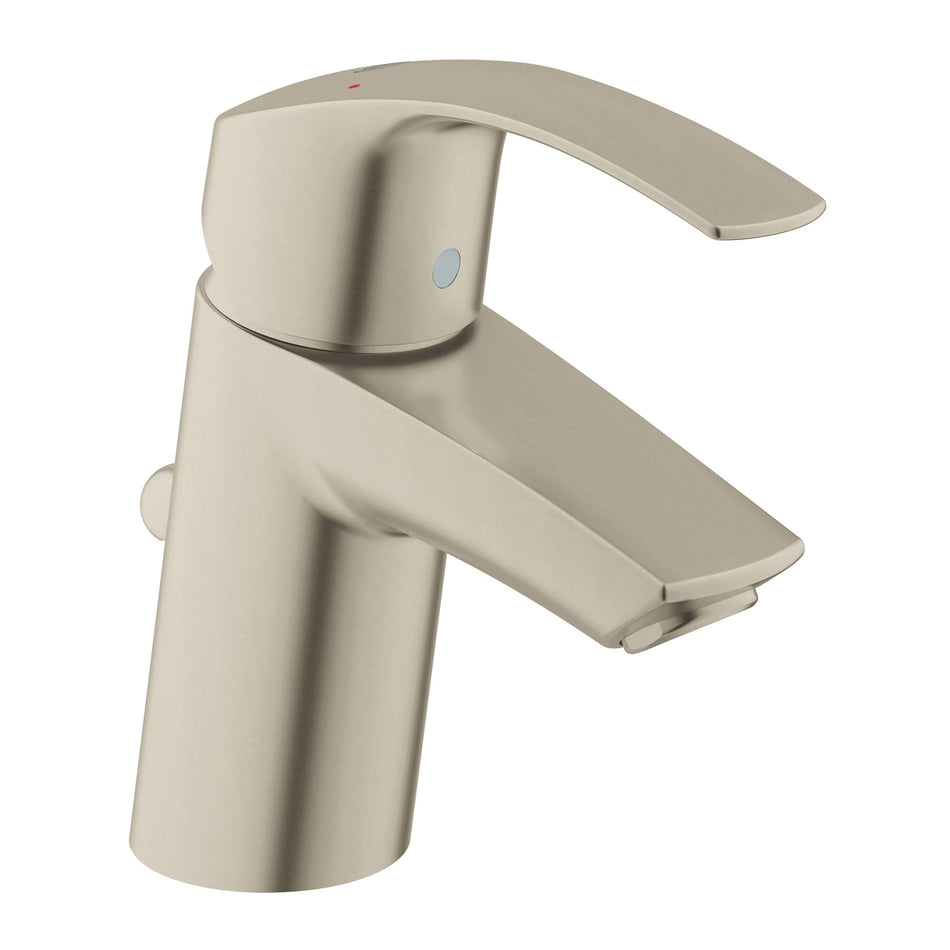 GROHE 32642ENA, Eurosmart® Collection, 1-Handle, Deck, Single-Handle, Bathroom Faucet, Pop-Up, Brushed Nickel