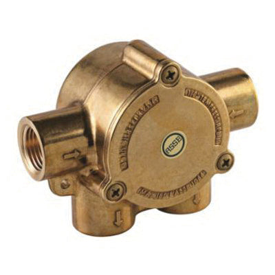 GROHE 35204000 Non Rapido® Rough-In Valve, 1/2 x 1/2 in, FNPT, 45 psi, 5.5 gpm, Brass Body