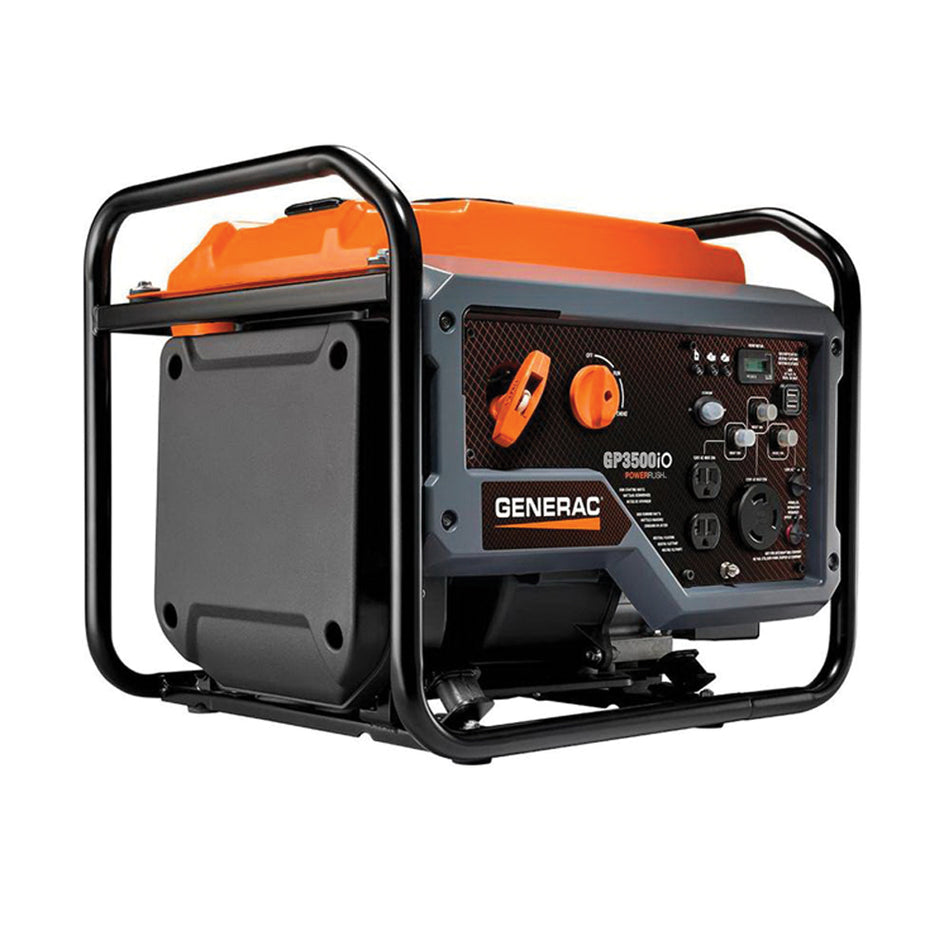 Generac® 7128 Inverter Portable Generator, 120 VAC, OHV Engine Make, 9 L Fuel Tank, Pull Start