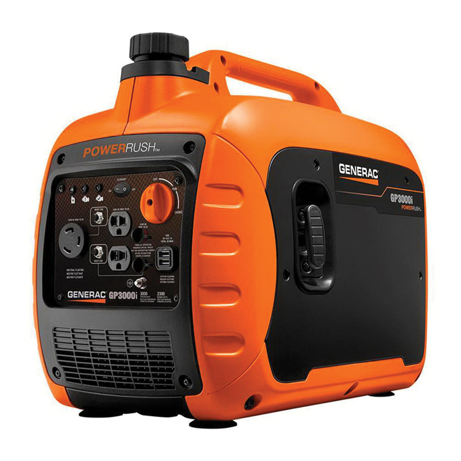 Generac® 7129 Inverter Portable Generator, 120 VAC, OHV Engine Make, 4 L Fuel Tank, Pull Start