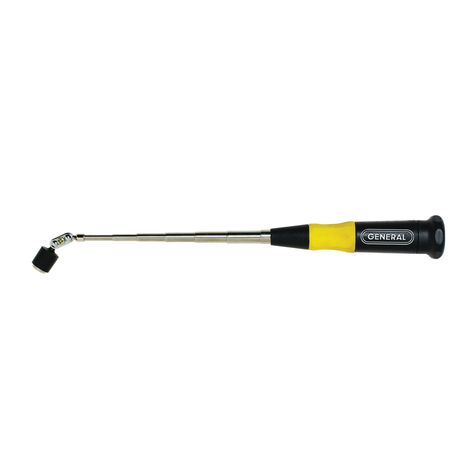 General® 759398 Telescoping Magnetic Pick-Up, 6-1/2 to 27 in OAL, 10 lb Max Magnetic Pull, Stainless Steel Body