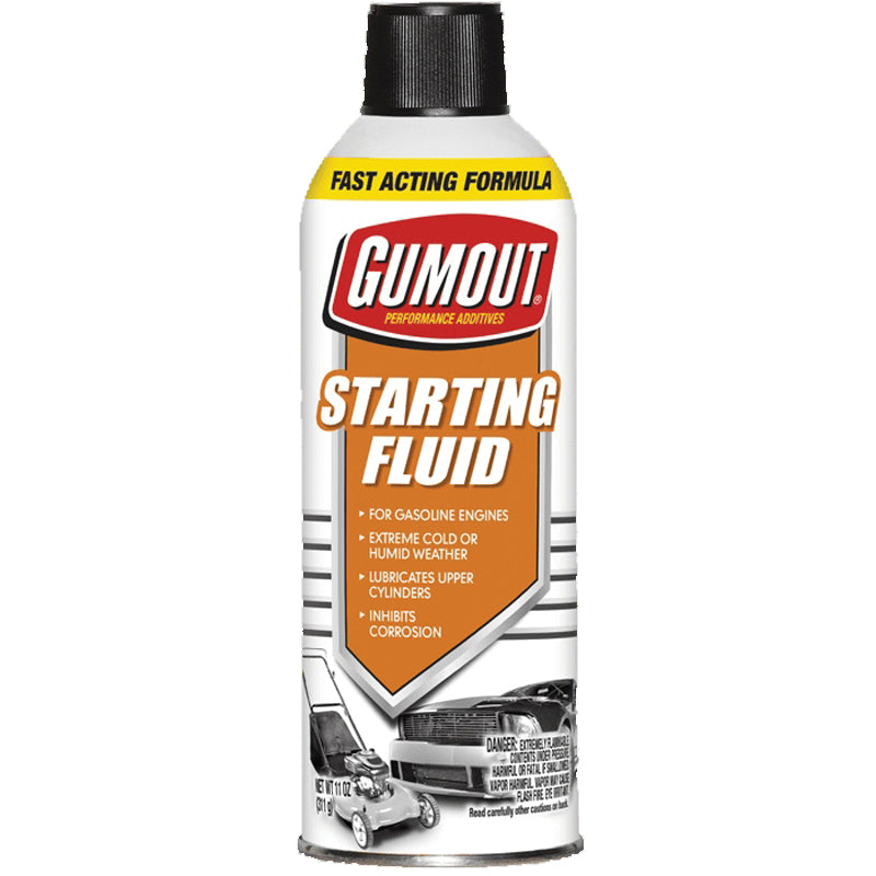 Gumout® 5072866 Starting Fluid, Clear/Yellow, 11 oz, Aerosol