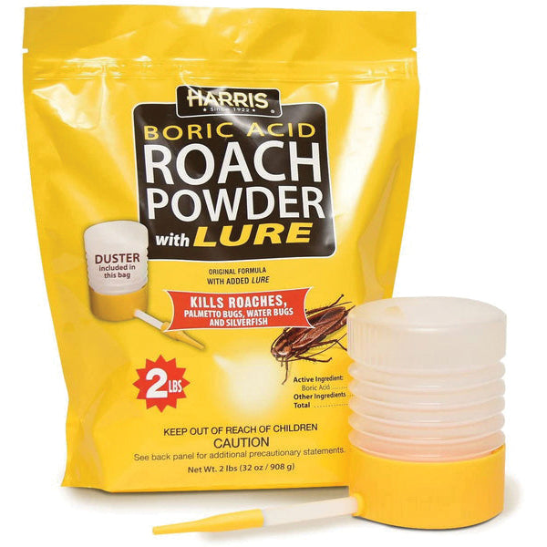 HARRIS® HRP-16 Boric Acid Roach Powder With Lure, Powder, Odorless