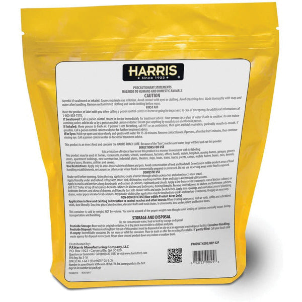 HARRIS® HRP-16 Boric Acid Roach Powder With Lure, Powder, Odorless