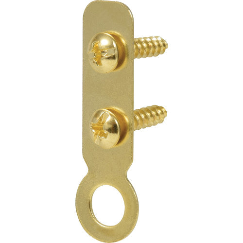 HILLMAN™ 122227 Decorative Ring Hanger, Brass/Steel, Zinc-Plated, Screw Mounting