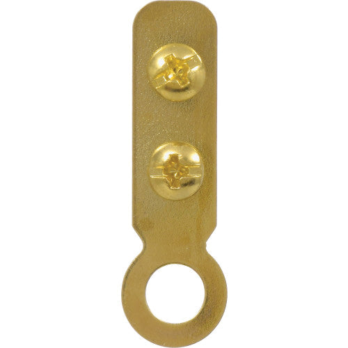 HILLMAN™ 122227 Decorative Ring Hanger, Brass/Steel, Zinc-Plated, Screw Mounting