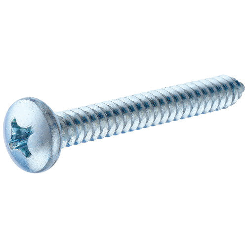 HILLMAN™ 80099 Sheet Metal Screw, #12 Thread, 1-1/4 in OAL, Pan Head, Phillips® Drive, Steel, Zinc-Plated