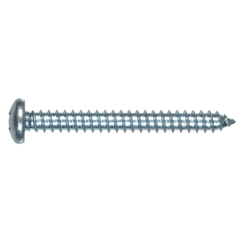 HILLMAN™ 80099 Sheet Metal Screw, #12 Thread, 1-1/4 in OAL, Pan Head, Phillips® Drive, Steel, Zinc-Plated