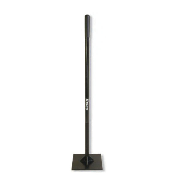 HISCO™ HI1048ST-S Heavy-Duty Tamper With Gussets, 10 in W Blade, 10 in L Blade, Steel Blade, 48 in L Handle