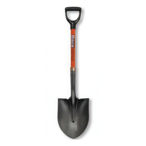 HISCO™ HIRP14D Shovel, 8-7/8 in W Blade, 11-3/4 in L Blade, Steel Blade, 27 in L Handle, Fiberglass Handle