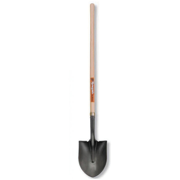 HISCO™ HIRP14L-W Shovel, 8-9/16 in W Blade, 11 in L Blade, Steel Blade, 48 in L Handle, Ashwood Handle