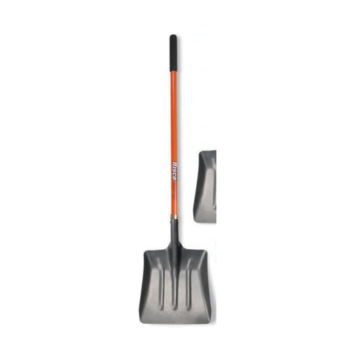 HISCO™ HISC2L Coal Shovel, 13 in W Blade, 14-1/2 in L Blade, Steel Blade, 45 in L Handle, Fiberglass Handle