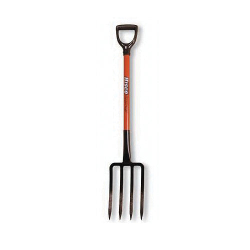 HISCO™ HISF4D Roofer's Fork, 4 -Tine, 7-1/4 in W Tine, 10-3/4 in L Tine, Steel Tine, Fiberglass Handle