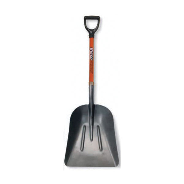 HISCO™ HISGS10D Large Grain Scoop, 14-1/2 in W Blade, 18 in L Blade, Steel Blade, Fiberglass Handle