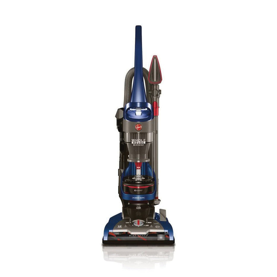 HOOVER® WindTunnel® 2 Whole House™ UH71250 Rewind Upright Vacuum, 1.29 L Vacuum, HEPA Filtration