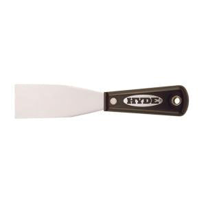 HYDE® 02100 Flexible Putty Knife, 1-1/2 in W Blade, High Carbon Steel Blade, Nylon Handle