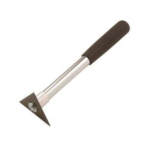 HYDE® 10400 Molding Scraper, 2-3/4 in W Blade, 2 in L Blade, 3 -Edge, High Carbon Steel Blade, Foam Handle