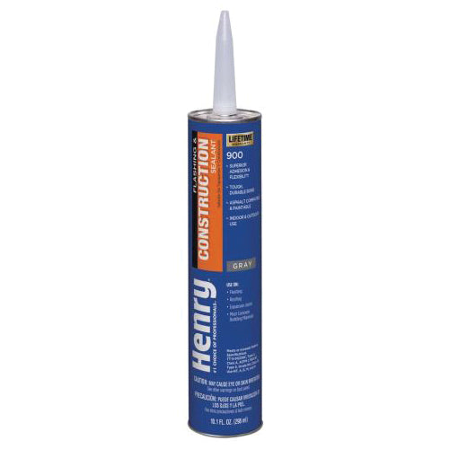 Henry® HE900204 Flashing and Construction Sealant, Gray, 10.1 oz, Cartridge