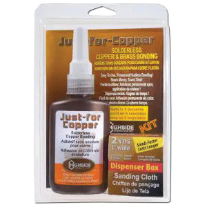 Highside Chemicals Just-for-Copper Pro 31052 Pipe Joint Compound, 1.76 oz, Liquid, Brown