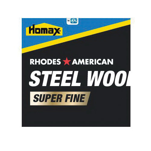 Homax® 10120000 Steel Wool Pad, 000 Grit, Super Fine Grit