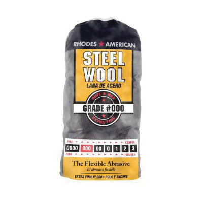 Homax® 10121000 Steel Wool Pad, 000 Grit, Extra Fine Grit