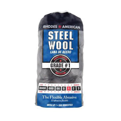 Homax® 10121111 Steel Wool Pad, 1 Grit, Medium Grit