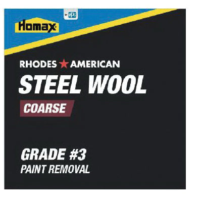 Homax® 10121113 Steel Wool Pad, 3 Grit, Coarse Grit