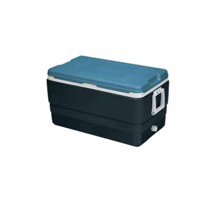 IGLOO® MAXCOLD 70 49494 Cooler, 70 qt Volume, 114 Can, Lid Closure, Carbon/Ice Blue