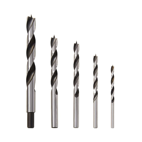 IRWIN® 49600 Drill Bit Set, 3/16 in Min Drill Bit, 1/2 in Max Drill Bit, 5 -Piece, Carbon Steel, Bright