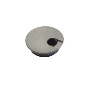 JANDORF® 61617 Desk Grommet, Polystyrene, Metallic Silver