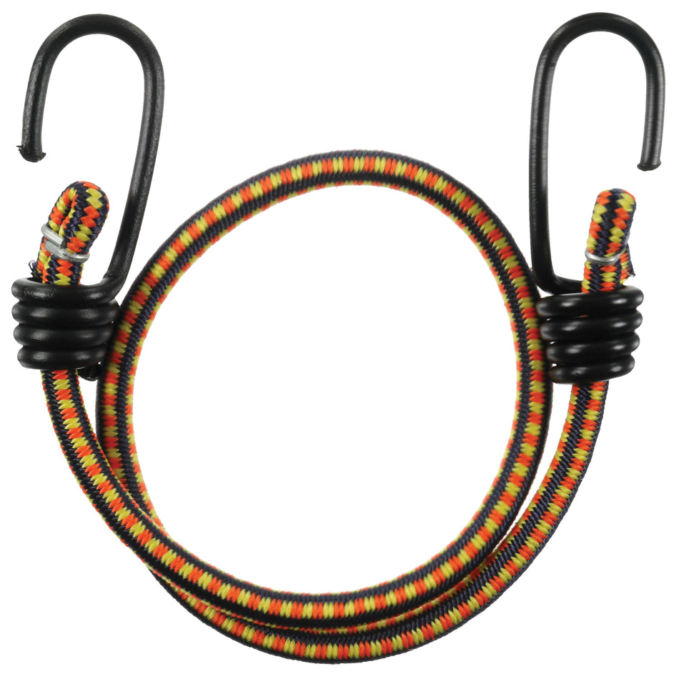 KEEPER™ 06025 General Purpose Bungee Cord, Rubber Cord, Multi-Color Cord, Steel Hook, Vinyl-Coated Hook