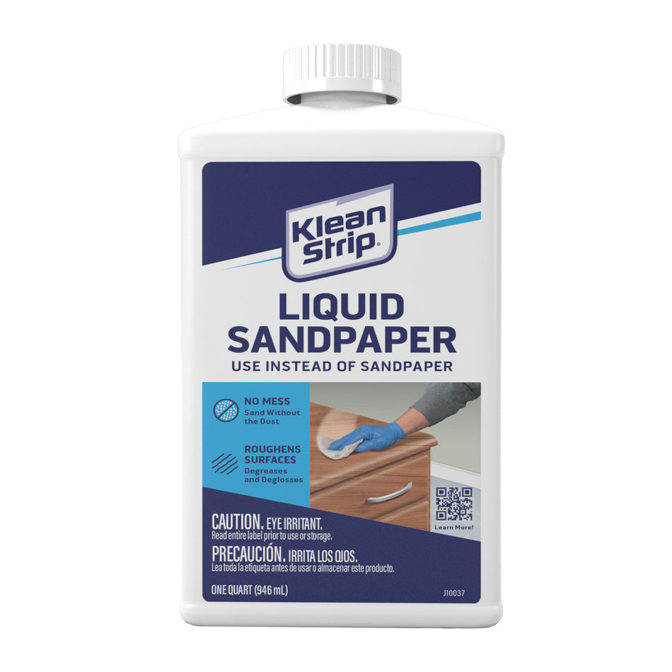 Klean-Strip™ QKLS285 Liquid Sandpaper, Liquid, Light Tan/White, 1 qt