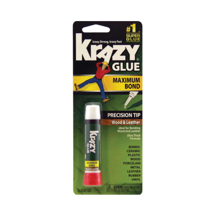 Krazy GLUE® KG82148R Maximum Bond Super Glue, Liquid, Clear, Irritating, 0.07 oz