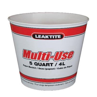 LEAKTITE® P05Q10TD100 Pot, 5 qt Capacity, Black/Red/White, Paper