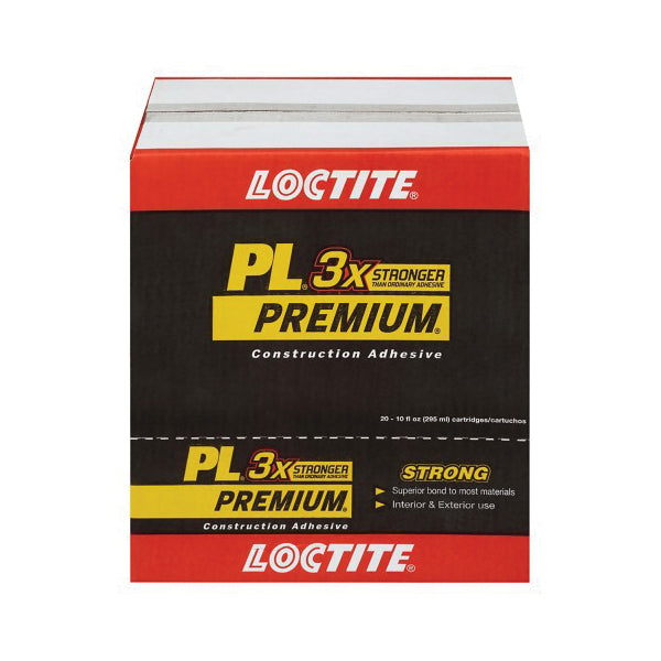 LOCTITE® PL Premium® 1390595 Construction Adhesive, Paste, Tan, Aromatic, 24 to 48 hr Curing, 10 fl-oz