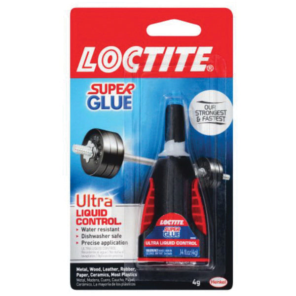 LOCTITE® 1647358 Ultra Liquid Control Super Glue, Liquid, Colorless to Light Yellow, Irritating, 12 to 24 hr Curing, 4 g