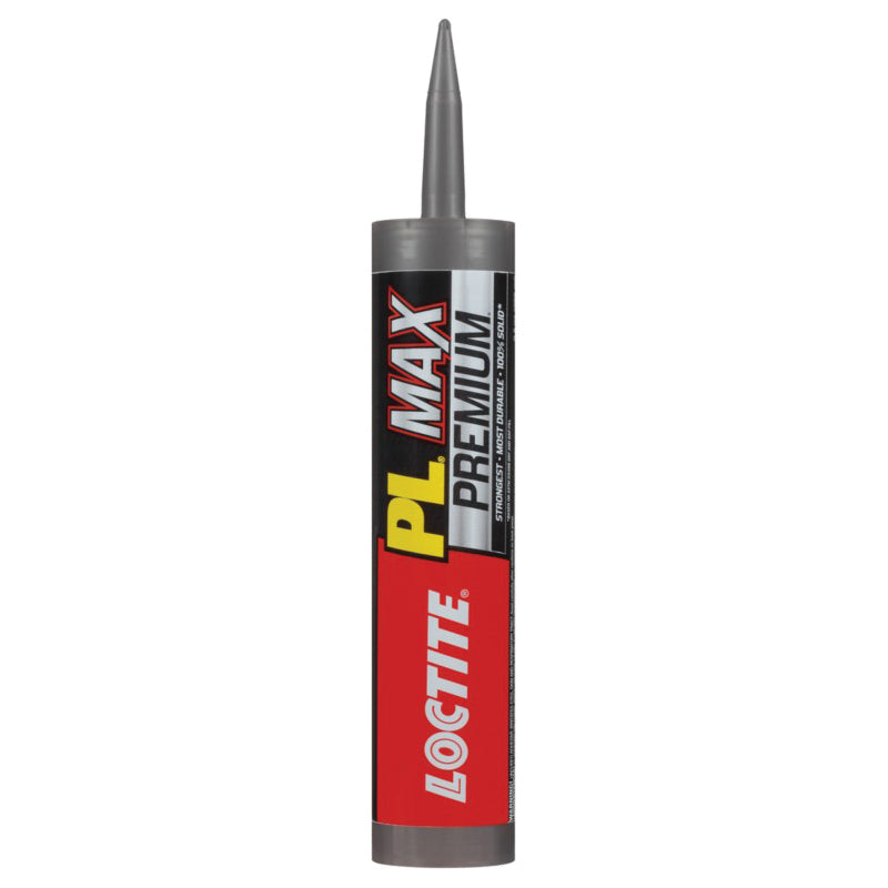 LOCTITE® PL Premium® 2292244 Max Construction Adhesive, Paste, Gray, Alcohol, 24 to 48 hr Curing, 9 fl-oz